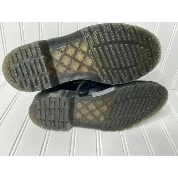 Dr Martens Christofor Leather Harness Black Boots Combat W 6 M 5 NEW No Box 1376 - Picture 6 of 7